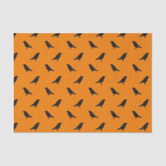 Halloween Raven Pattern Tissuepapier (Voorkant)