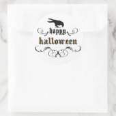 Halloween - Raven Ronde Sticker (Tas)