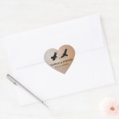 Halloween Ravens met harten bruiloft hart Hart Sticker (Envelop)
