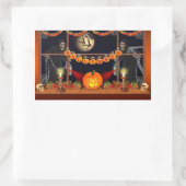 Halloween Rechthoekige Sticker (Tas)