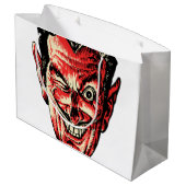  Halloween Red Devil Head Groot Cadeauzakje (Achterkant Gekanteld)