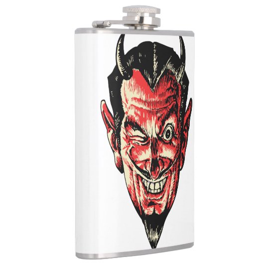  Halloween Red Devil Head Heupfles (Rechts)