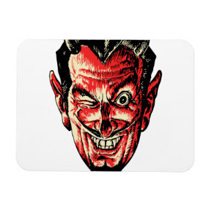  Halloween Red Devil Head Magneet