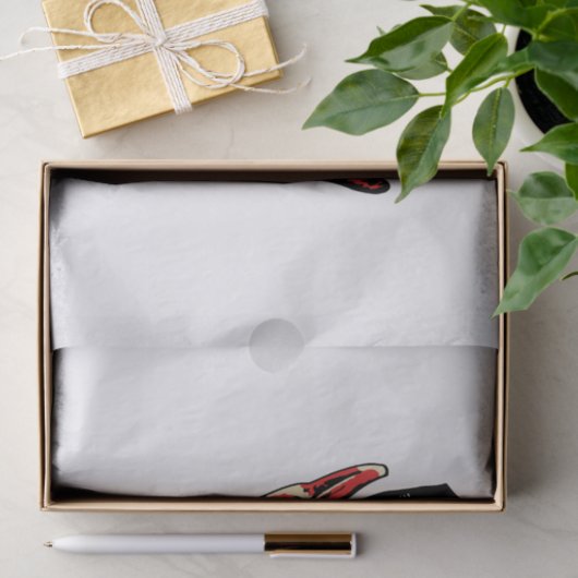  Halloween Red Devil Head Tissuepapier (Geschenk)