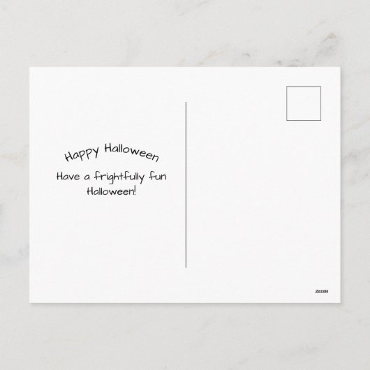 Halloween Red Mushroom Feestdagenkaart (Achterkant)