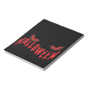 Halloween Red Scary Eyes Notitieblok