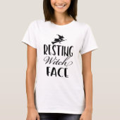 Halloween Resting Witch Face T-shirt (Voorkant)