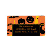 Halloween retouradres label Fun Pumpkin (Voorkant)