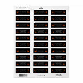 Halloween retouradreslabel etiket (Full Sheet)