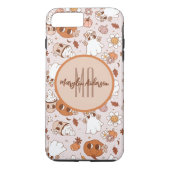 HALLOWEEN RETRO GROOVY PUMPKINS AND GHOSTS Case-Mate iPhone CASE (Achterkant)