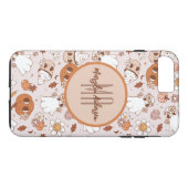 HALLOWEEN RETRO GROOVY PUMPKINS AND GHOSTS Case-Mate iPhone CASE (Achterkant (Horizontaal))