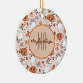 HALLOWEEN RETRO GROOVY PUMPKINS AND GHOSTS KERAMISCH ORNAMENT (Rechts)