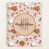 HALLOWEEN RETRO GROOVY PUMPKINS AND GHOSTS PLANNER (Voorkant)