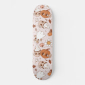 HALLOWEEN RETRO GROOVY PUMPKINS AND GHOSTS SKATEBOARD (Voorkant)