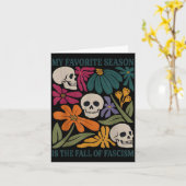 Halloween Retro My Favorite Season Is The Fall Of Kaart (Gele Bloem)