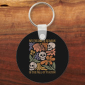 Halloween Retro My Favorite Season Is The Fall Of Sleutelhanger (Voorkant)