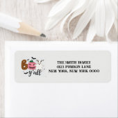 Halloween Retro Retro adreslabel Etiket (Insitu)