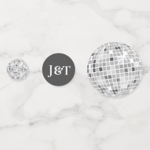 Halloween Retro Spinnen & Disco Bal Trouwfoto Confetti