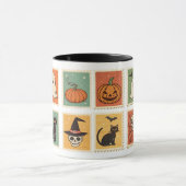 Halloween Retro stempels Mok (Midden)