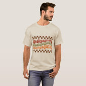 Halloween Retro Vibes | Spookysgiving T-shirt (Voorkant volledig)