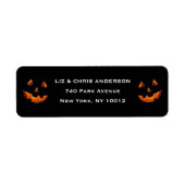 Halloween return-address-label etiket (Voorkant)
