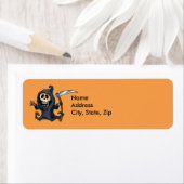 Halloween Return Address Label - Grim Reaper (Insitu)