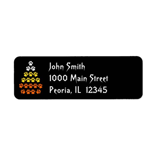 Halloween Return Address Labels (Voorkant)