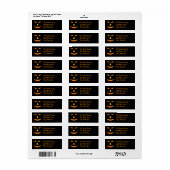 Halloween Return Address Labels (Full Sheet)