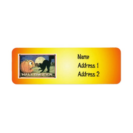 Halloween Return Label (Voorkant)