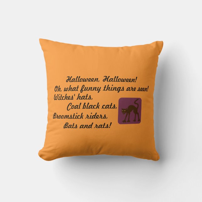 Halloween Rhyme Pillow Kussen (Voorkant)