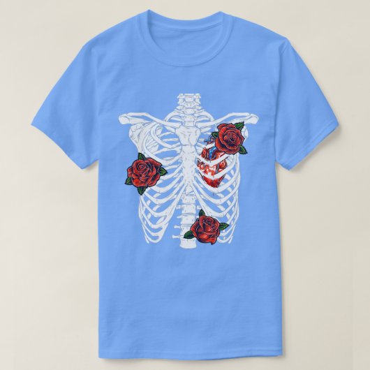 Halloween Rib Cage Skeleton Dag van de 2 T-shirt (Design voorkant)