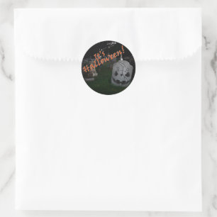 Halloween RIP-begraafplaats Grave Marker Ronde Sticker