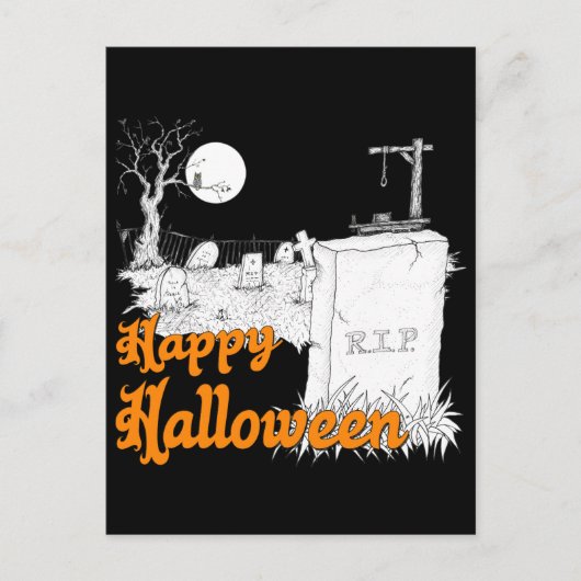 Halloween RIP Briefkaart (Voorkant)