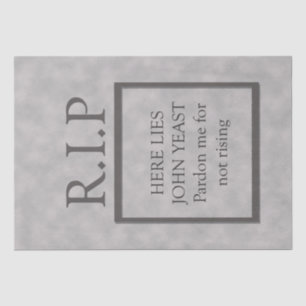 Halloween RIP Funny Toumbstone Decoupage Decor Tissuepapier