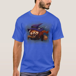 Halloween rode panda t-shirt