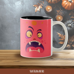 Halloween Rode Schok Monster Koffiemok Tweekleurige Koffiemok