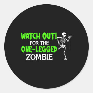 Halloween Rolstoel Ampu Humor Statet Ronde Sticker