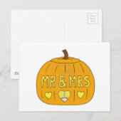 Halloween Romantische meneer en mevrouw  Briefkaart (Voorkant / Achterkant)