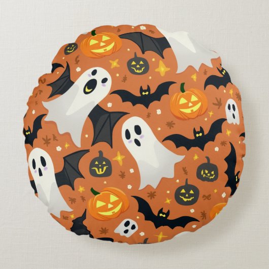 halloween rond kussen (Voorkant)
