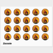 Halloween Ronde Sticker (Vel)