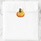 Halloween Ronde Sticker (Tas)