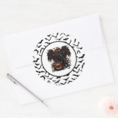 Halloween Ronde Sticker (Envelop)