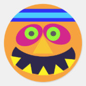 Halloween Ronde Sticker (Voorkant)