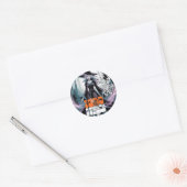 Halloween ronde sticker (Envelop)