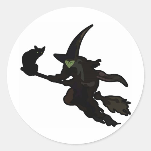 Halloween Ronde Sticker (Voorkant)