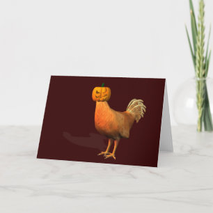 Halloween Rooster Kaart