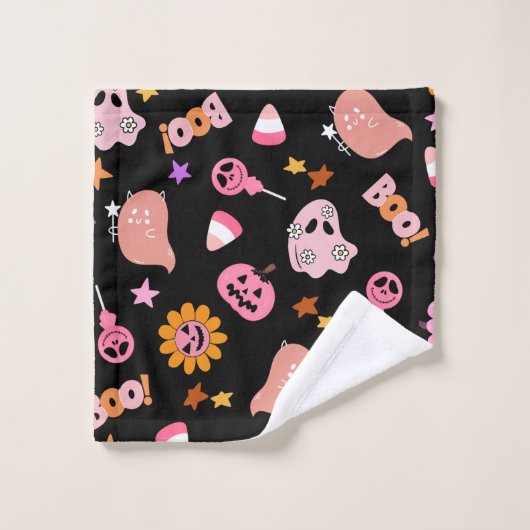 Halloween rose (Gant de toilette)