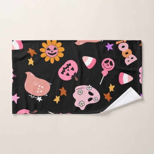 Halloween rose (Serviette à main)