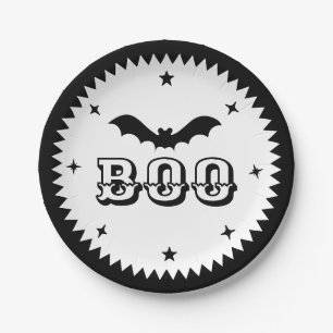 Halloween rose, Boo ! Assiette en Papier.