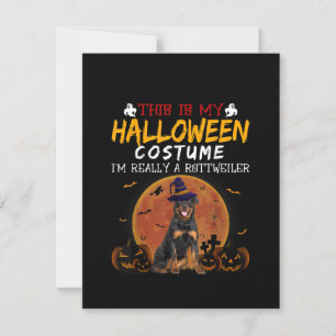 Halloween Rottweiler Grappige Hond Kleding Liefheb Kaart